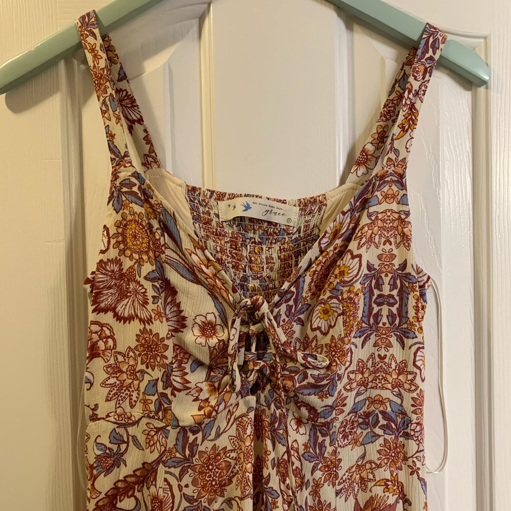Lizard Thicket lace-up front sundress 🌸